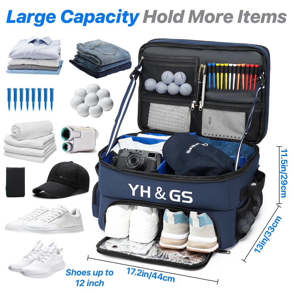 Golf Trunk Organizer with Shoe Compartment