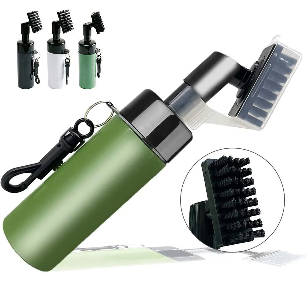 Golf Club Groove Cleaner Brush With Leakproof Spray Bottle Automatic Water Professional Golf Cleaning Kit Portable Golf Tools