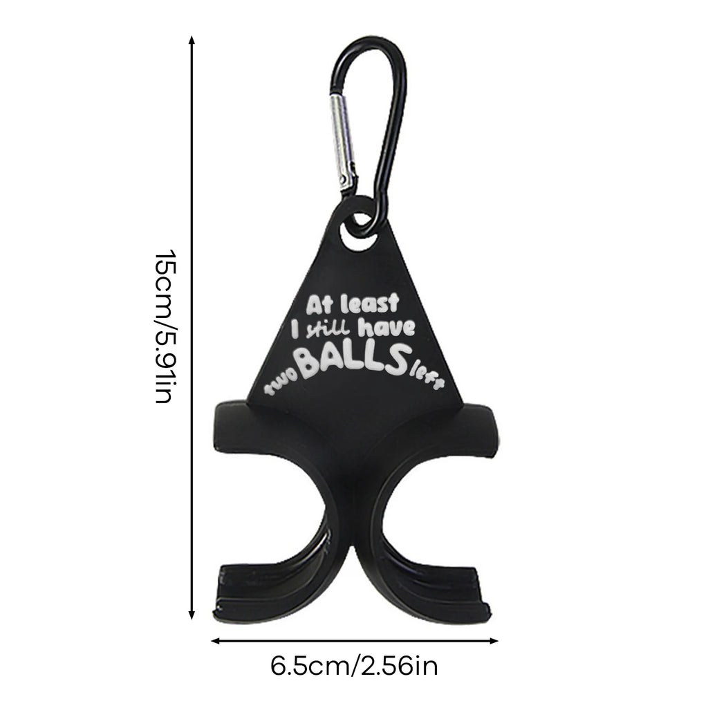 Funny Golf Ball Holder Clip – Clip-On Golf Accessory (2 Ball Holder)