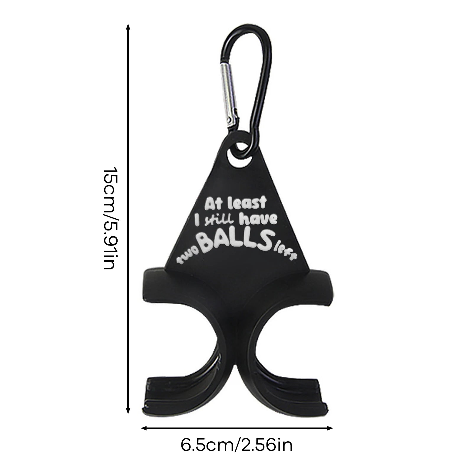 Funny Golf Ball Holder Clip – Clip-On Golf Accessory (2 Ball Holder)
