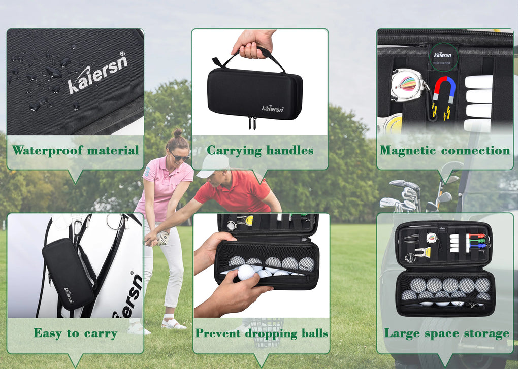 Golf Essentials Organizer Case – Waterproof Hard Shell Storage