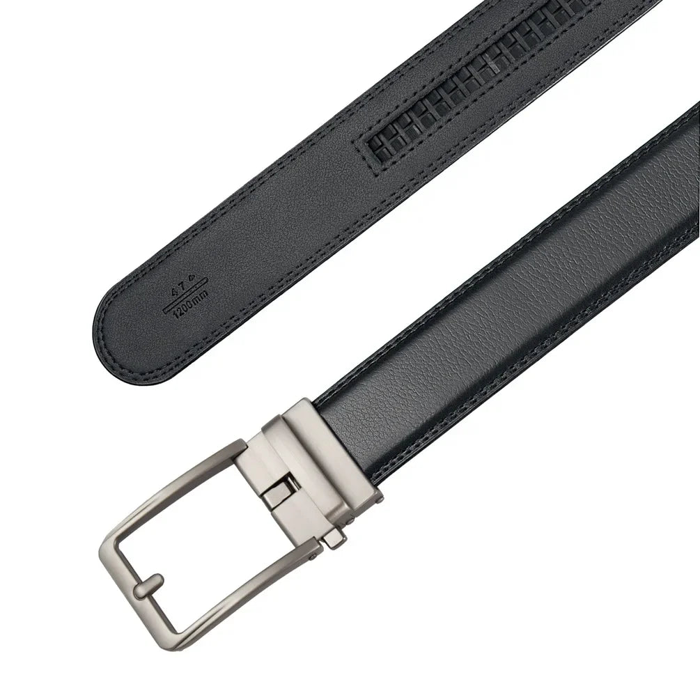 Men’s Automatic Buckle Leather Golf Belt – Premium Fit