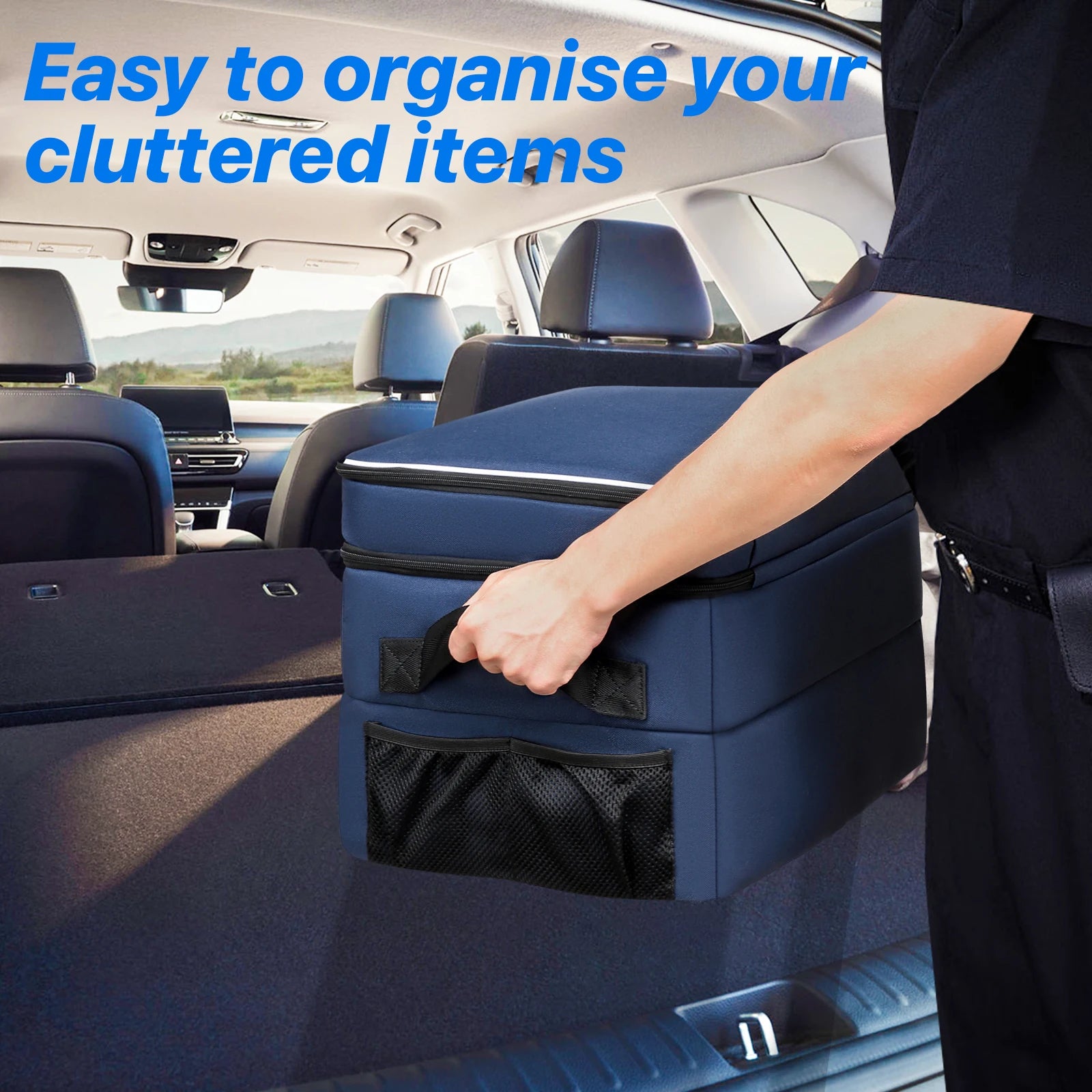 Golf Trunk Organizer with Shoe Compartment